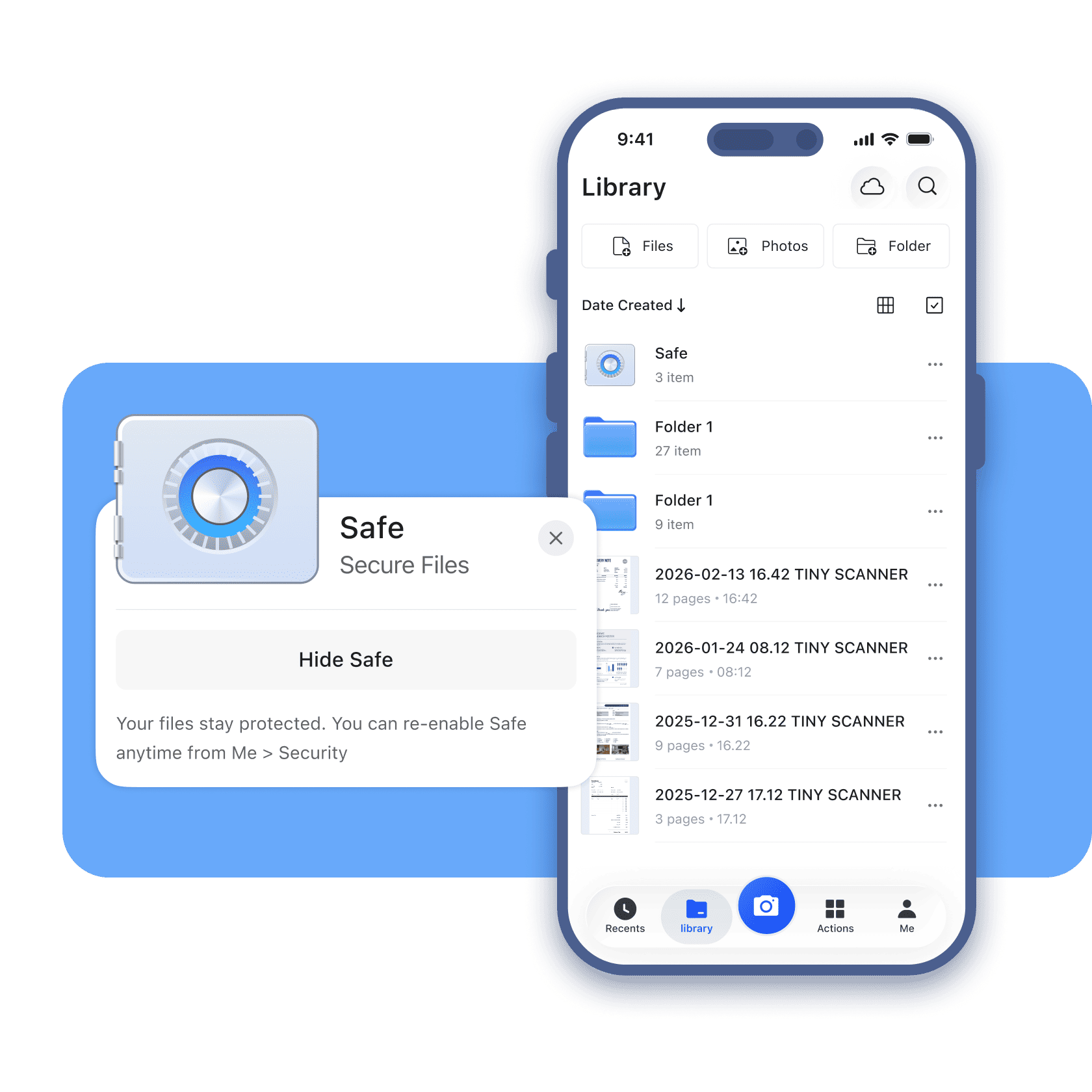 Secure Space for Important Files